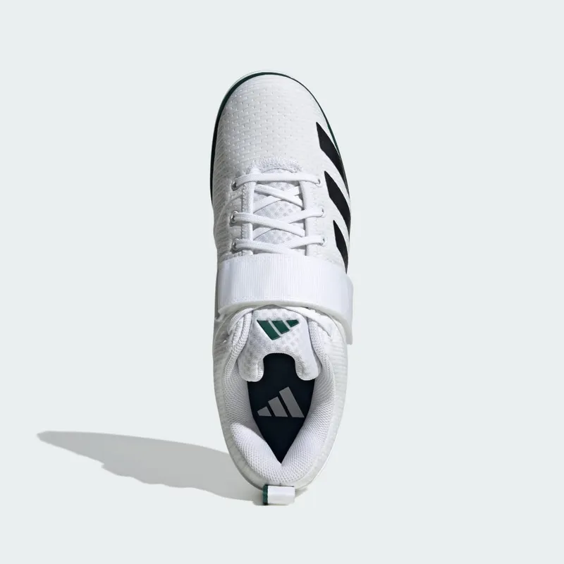 Adidas Powerlift 5 Weightlifting Cloud White / Core Black / Collegiate Green (IH8236)