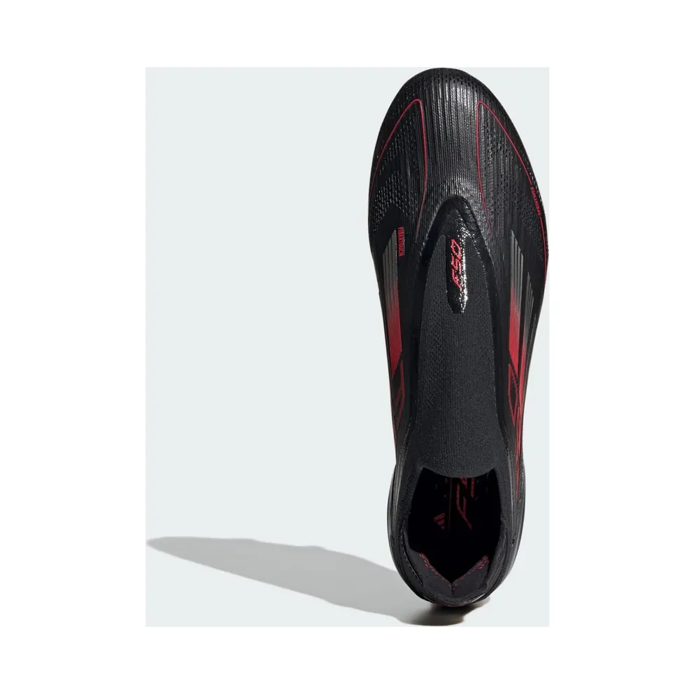 adidas F50 Elite Laceless FG Core Black Iron Metallic Lucid Red (IE1215)