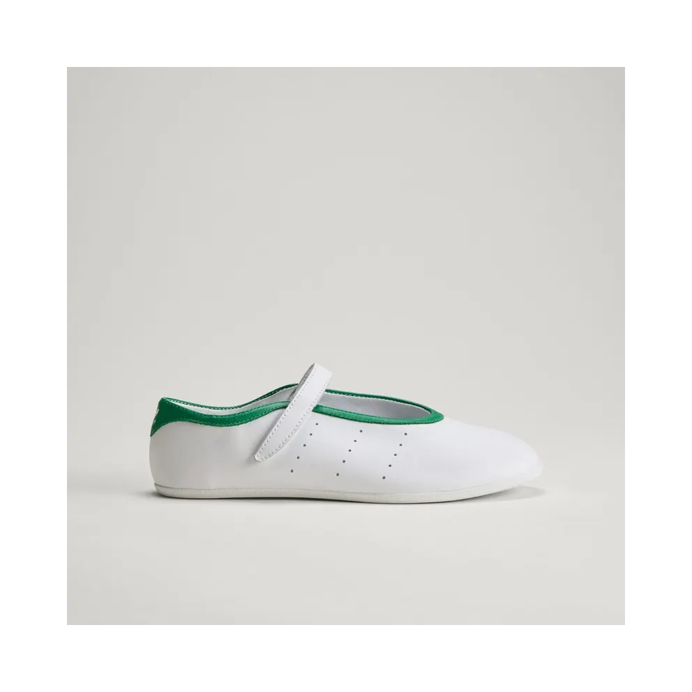Adidas STAN SMITH LO Ballet Shoes Cloud White / Cloud White / Green (LA6370)