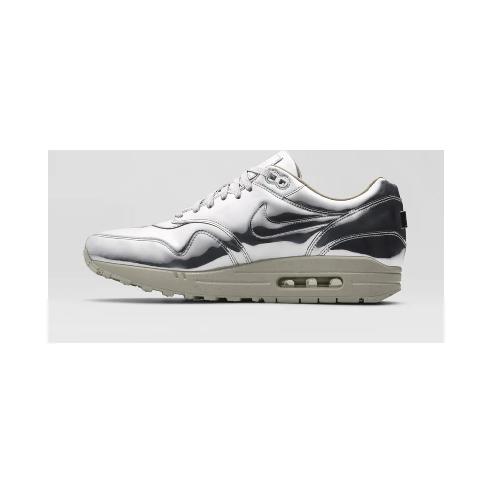 Nike Air Max 1 Liquid Silver Metallic Silver/Light Bone (635786-002)