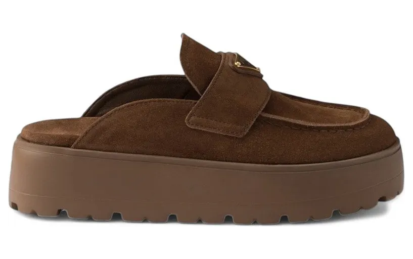 Prada Sabot Platform Mule Cacao Brown (1XZ778_054_F0324_F_045)