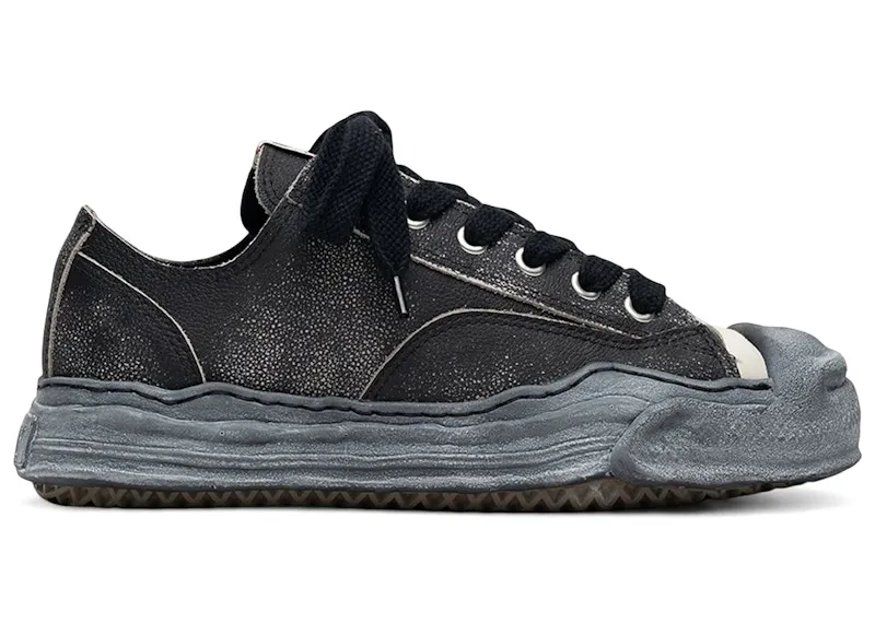 Maison Mihara Yasuhiro Hank OG Sole Shrink Leather Low Black (A16FW734-BLKBLK)