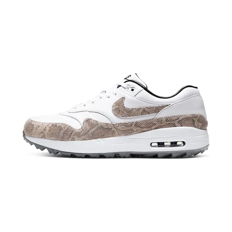 Nike Air Max 1 Golf Snakeskin “White / Atmosphere Grey” (CI6876-101)