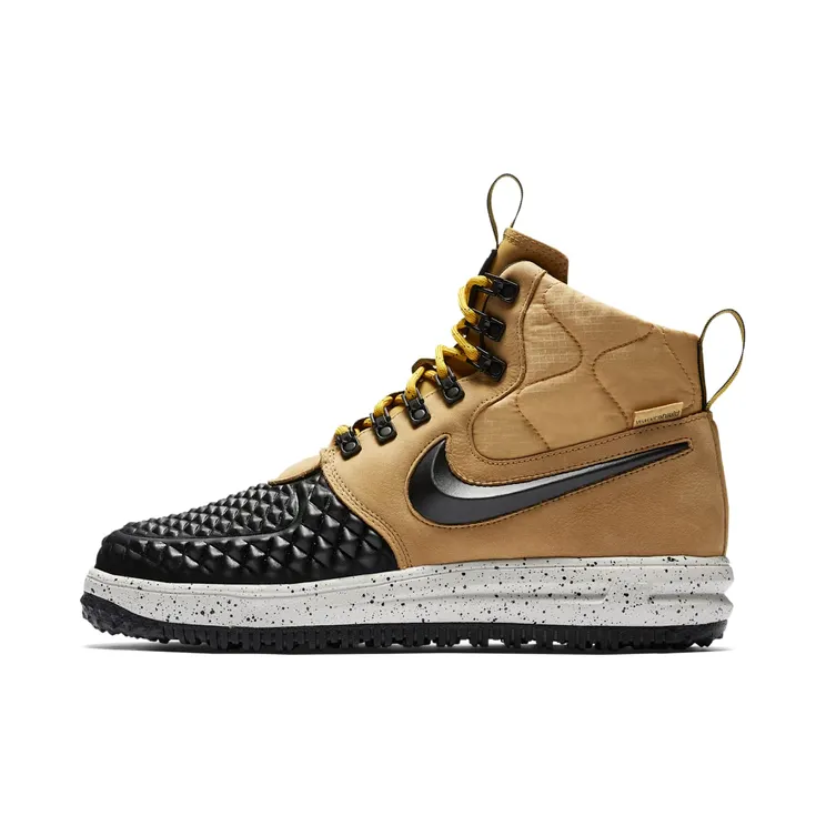 Nike Lunar Force 1 Duckboot “Metallic Gold / Light Bone / Black” (916682-701)