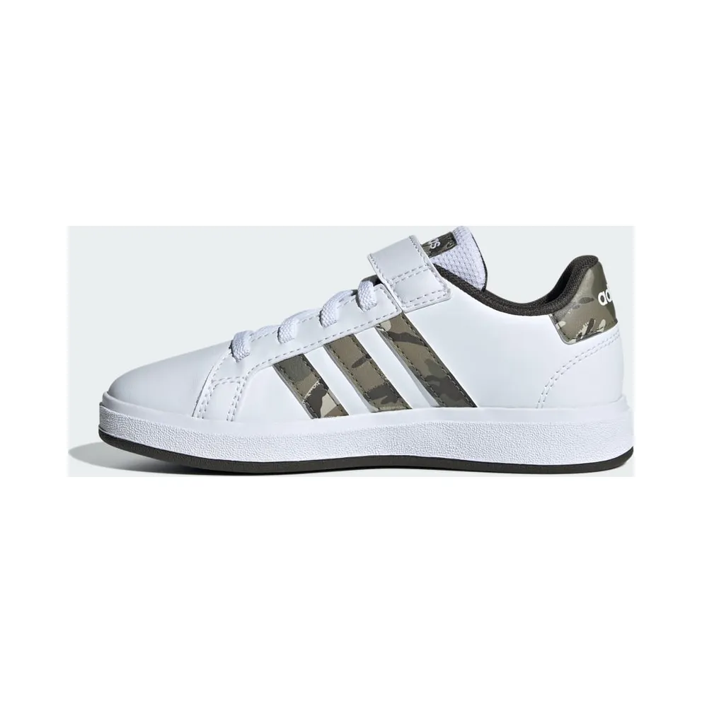 adidas Grand Court 2.0 Kids Cloud White / Olive Strata / Shadow Olive (IG1235)