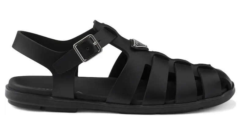 Prada Rubber Fisherman Sandals Black (2X3119_3LKK_F0002)