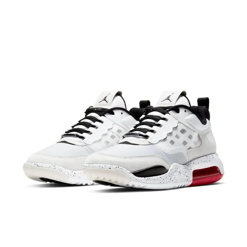 Jordan Air Max 200 White Challenge Red Black White/Challenge Red-Vast Grey-Black (CD6105-100)