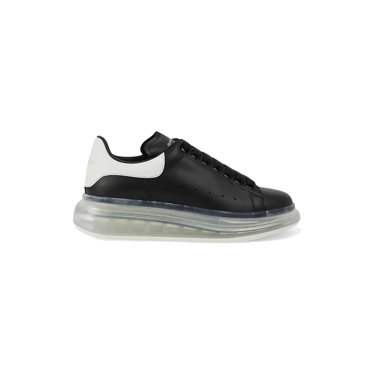 Alexander McQueen Oversized Clear Sole Black White (604232 WHX98 1041)