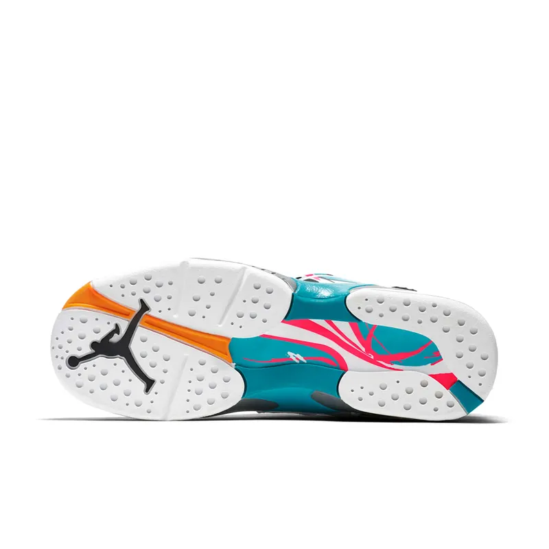 Jordan 8 Retro South Beach (GS) White/White-Turbo Green-Neutral Grey (305368-113)