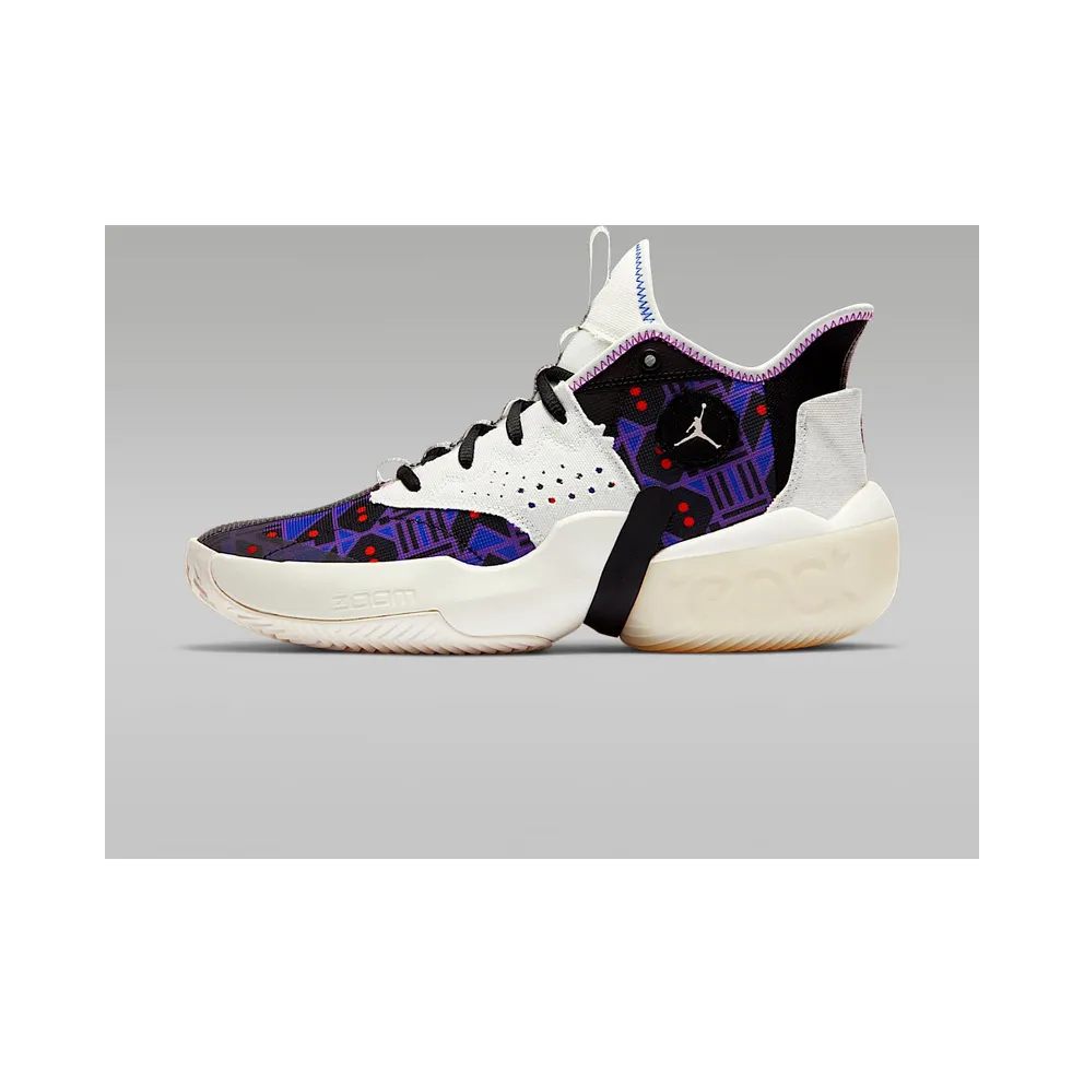 Nike Jordan React Elevation Quai 54 “Sail / Black / Team Orange / White” (CZ4156-100)