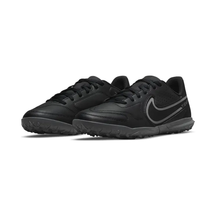 Nike Jr. Tiempo Legend 9 Club TF Turf-Fußballschuh für jüngere/ältere Schwarz (DA1334-004)