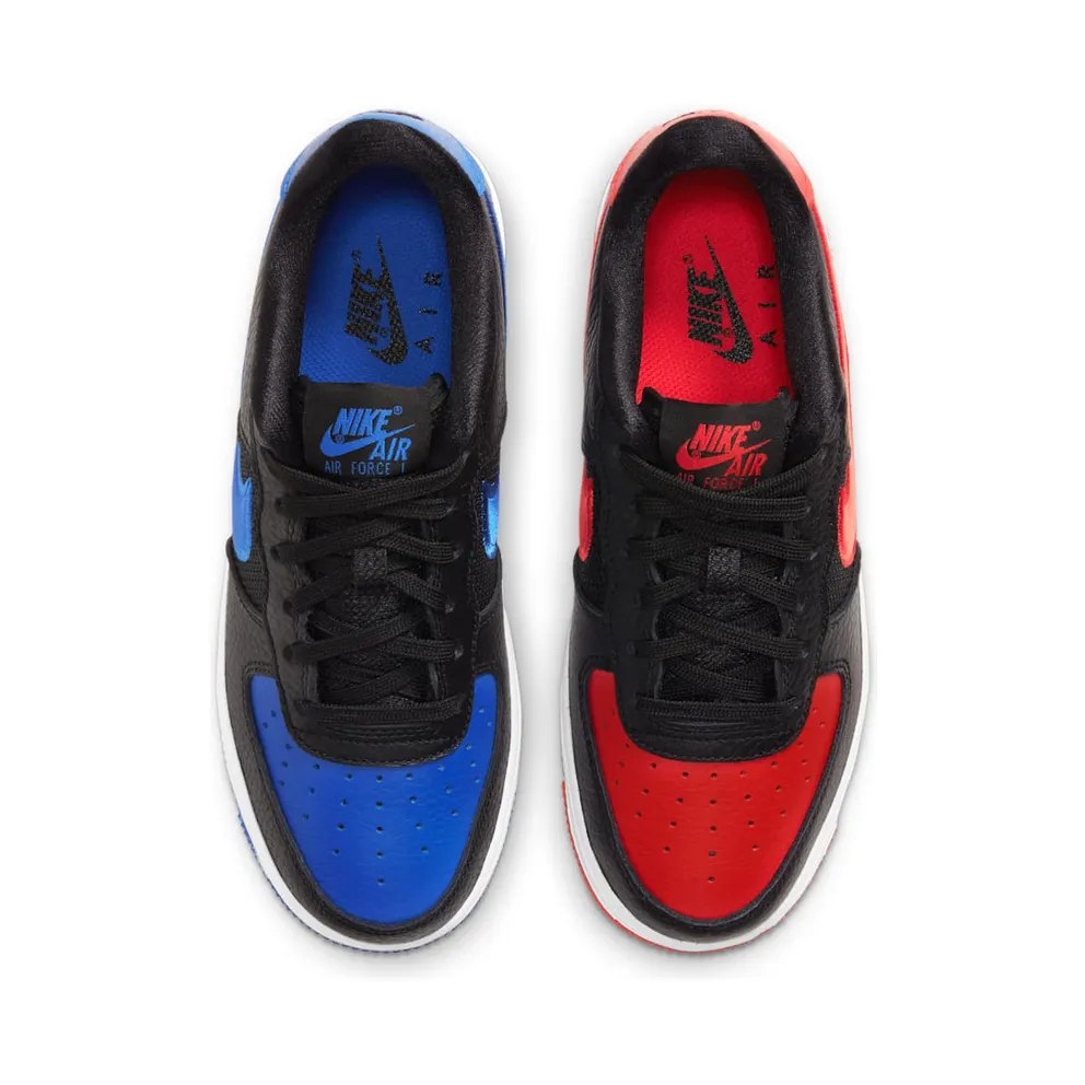 Nike Air Force 1 Low LV8 GS “Black / Chile / Racer Blue” (DH0201-001)