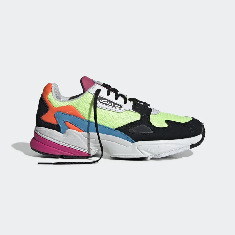 adidas Falcon Hi Res Yellow Multi-Color (W) Hi-Res Yellow/Hi-Res Yellow/Core Black (CG6210)