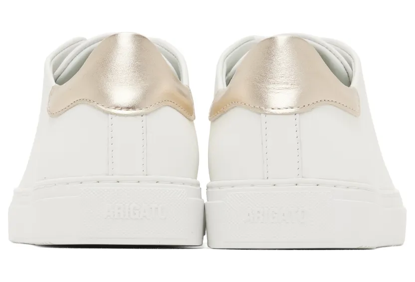 Axel Arigato White & Gold Clean 90 Contrast Sneakers (98730) (4)