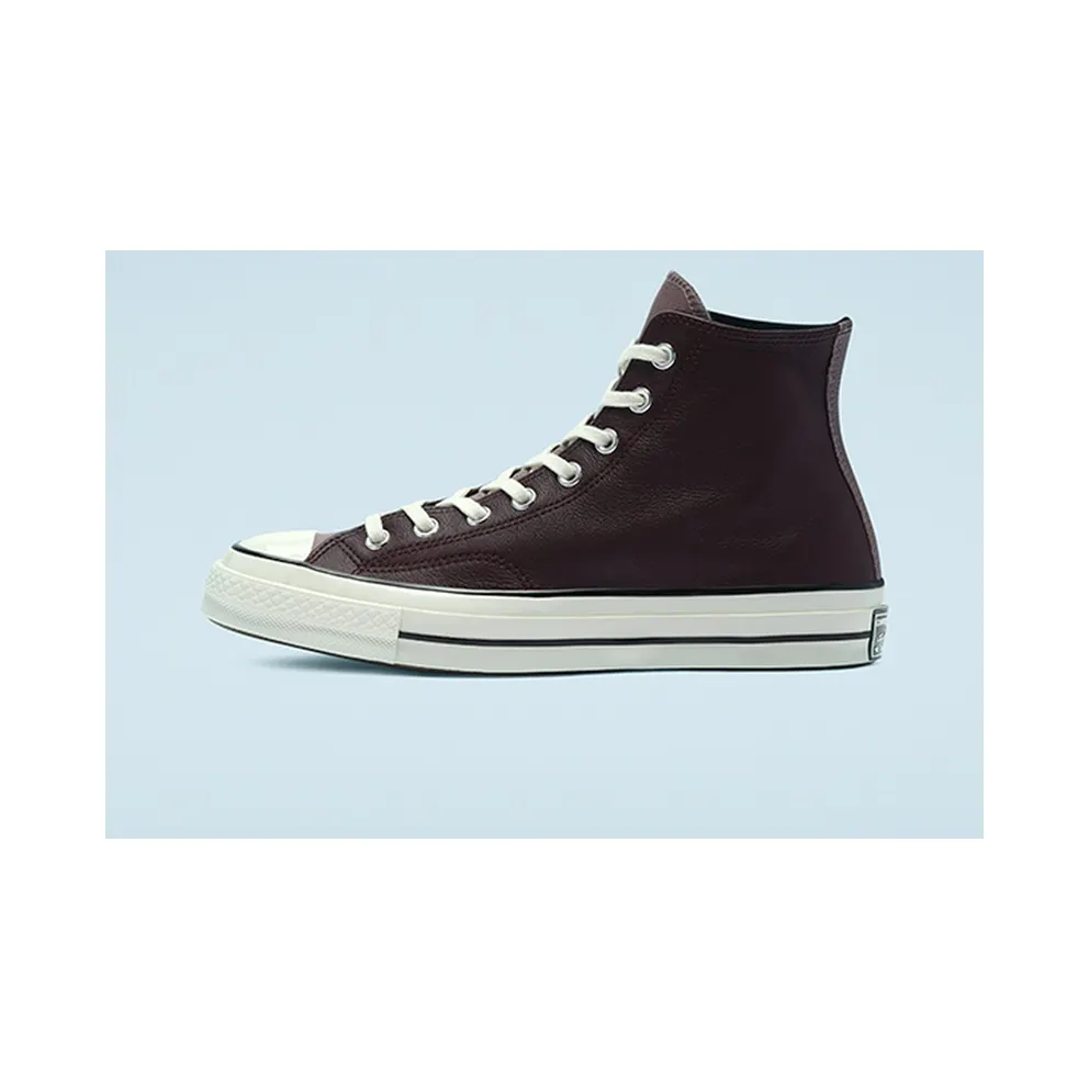 Converse Chuck 70 Leather High ‘Colorblock – Black Currant’ Black Currant/Noble Grey/Egret (169580C)