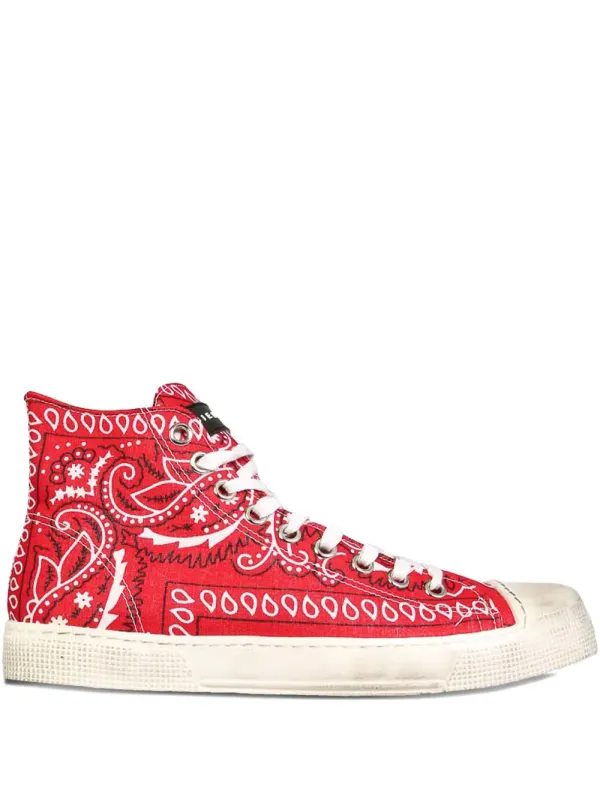 METAL GIENCHI Klassische High-Top-Sneakers – Rot (GXUHIGN000BANDROSS)