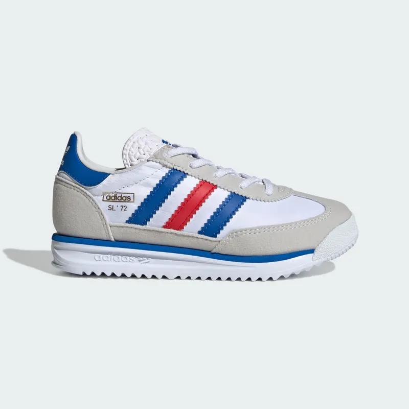 Adidas SL 72 RS Elastic Laces Shoes Cloud White / Blue / Better Scarlet (JQ5962)