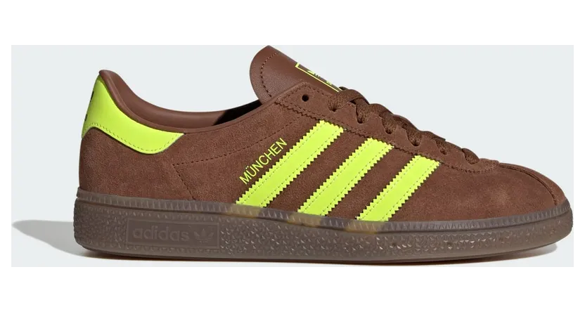 Adidas Muenchen sneakers Preloved Brown / Solar Yellow / Gum (JS3996)