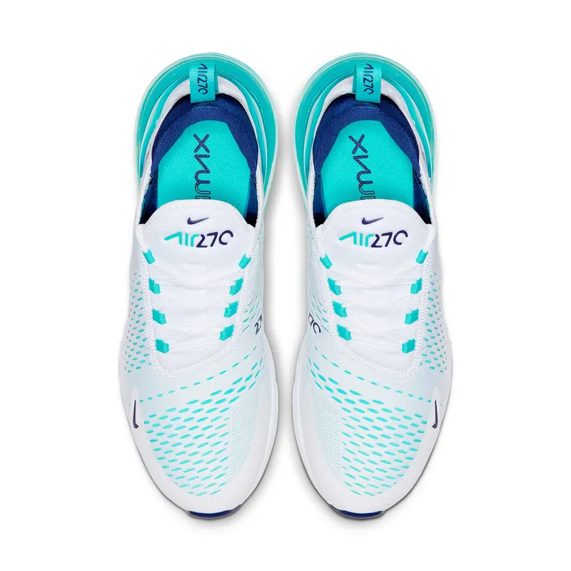 Nike Air Max 270 White Hyper Jade Deep Royal Blue White/Hyper Jade-Deep Royal Blue (CI2451-100)