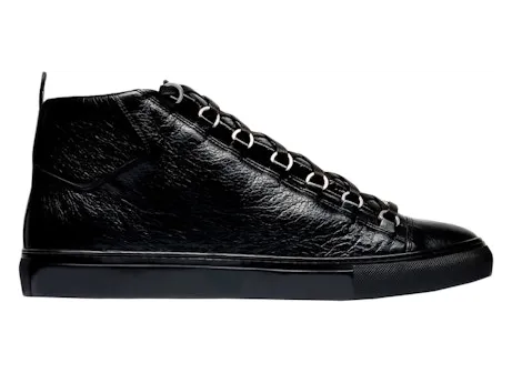 Balenciaga Arena High Shiny Black Leather
