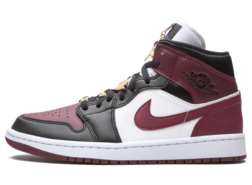 Air Jordan 1 Mid SE Gold Pendants – “Dark Beetroot” (CZ4385-016)
