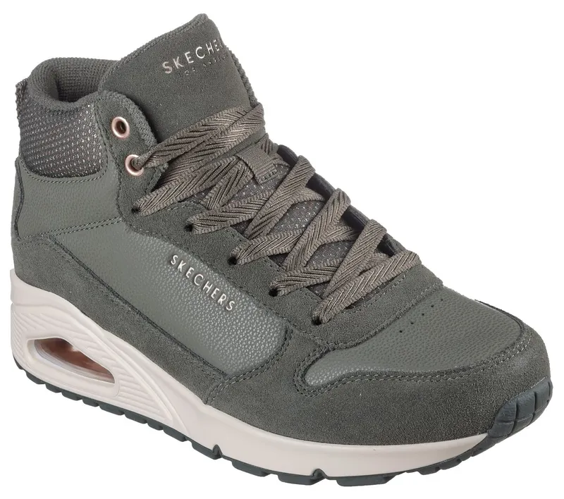 Skechers UNO – Stacre Shine Sneaker Olijf