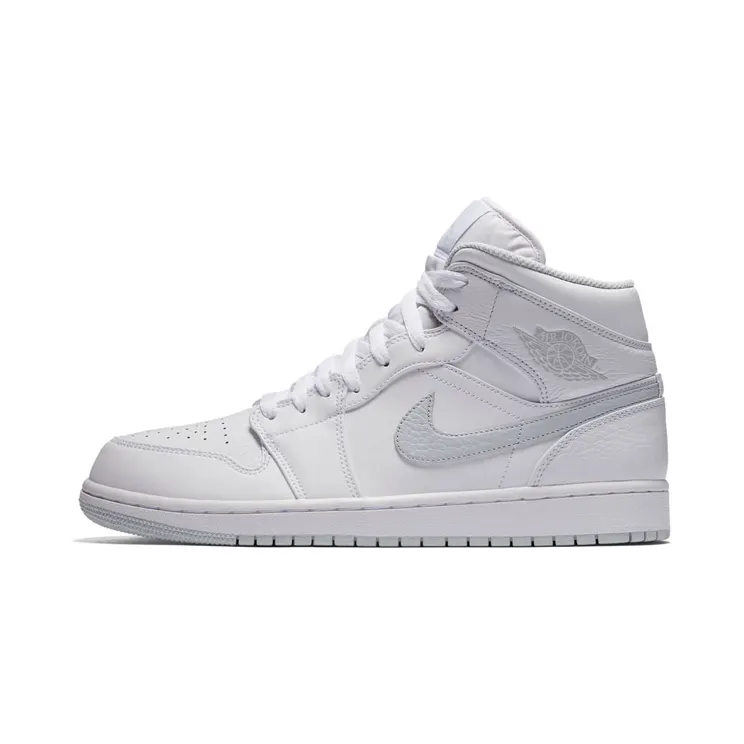 Air Jordan 1 Retro Mid ‘White Platinum’ White/Pure Platinum (554724-108)