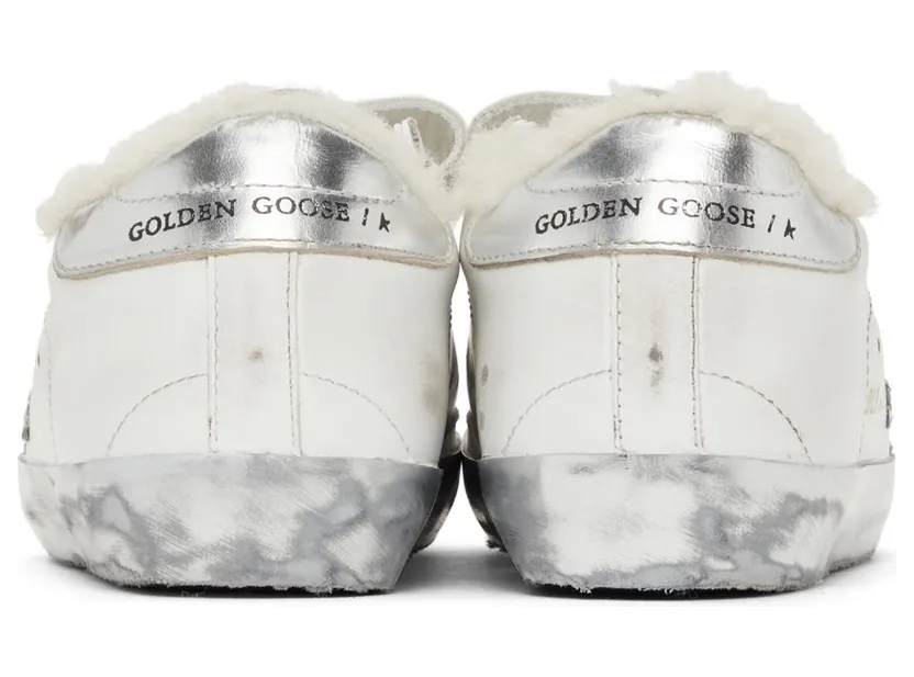 Golden Goose Shearling & Glitter Old School Sneakers (F00111.F000803.10224) (4)