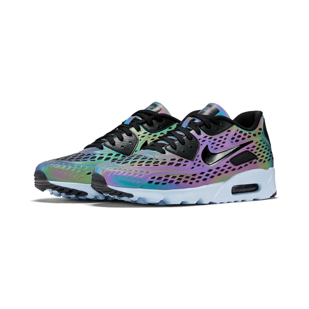 Nike Air Max 90 Ultra Moire Iridescent Deep Pewter/Black-Porpoise (777427-200)