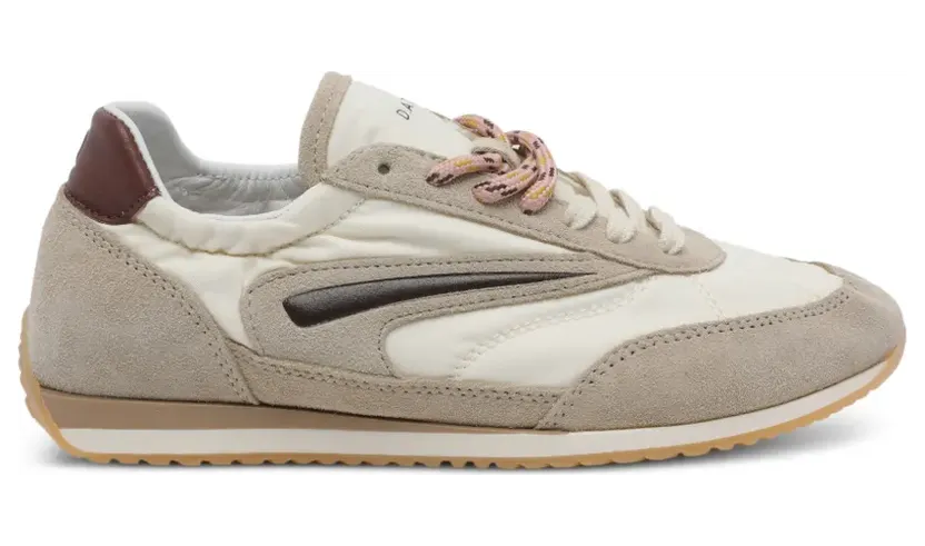 D.A.T.E. Athleta Sneakers aus Wildleder – Nude (W441ABCOIV)