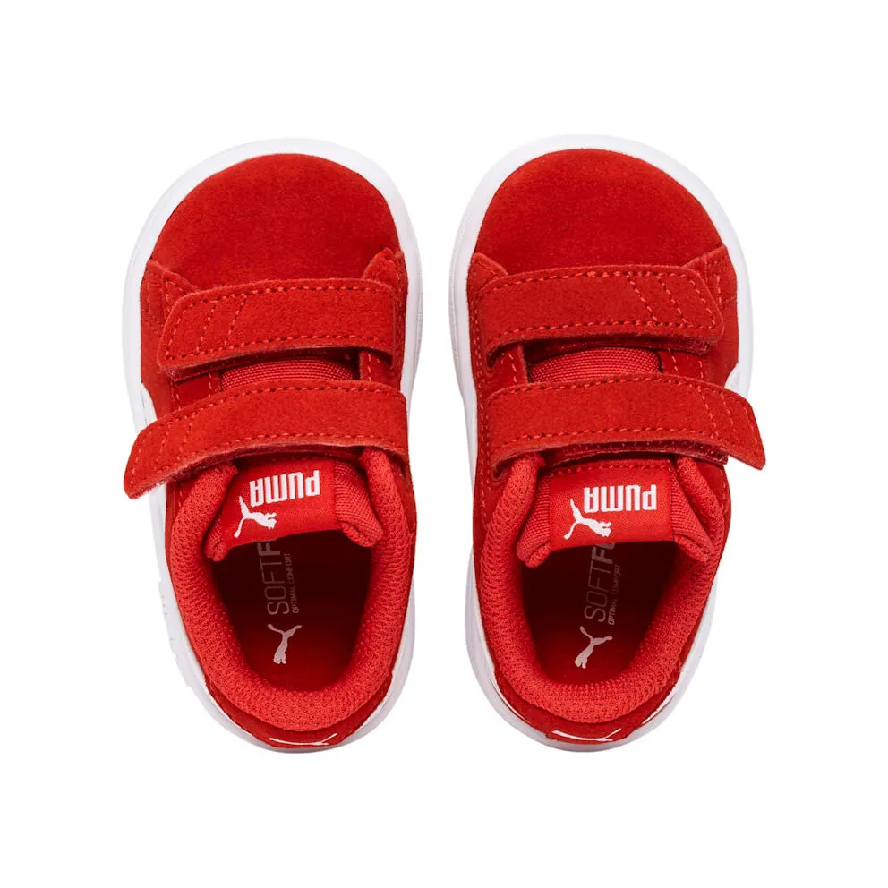 Puma Smash v2 Suede Tennis Shoes Red/White (36517803)