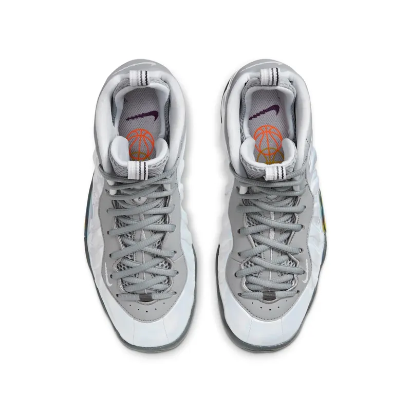 Nike Air Foamposite One Light Smoke Grey (GS) Light Smoke Grey/White-Blue Fury (CU1054-001)