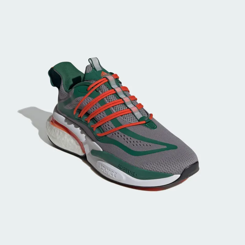 adidas Miami Alphaboost V1 Grey Team Dark Green Team Orange (IE1038)