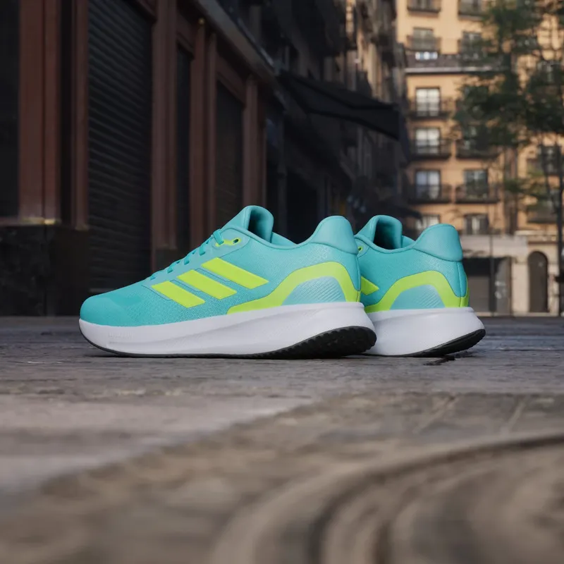 Adidas Runfalcon 5 Running Shoes Flash Aqua / Lucid Lemon / Core Black (JI3387)