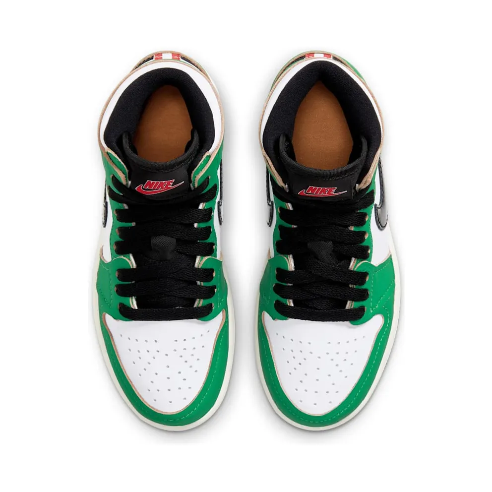 Jordan 1 Retro High Lucky Green (PS) Lucky Green/White-Black-Sail (CU0449-300)