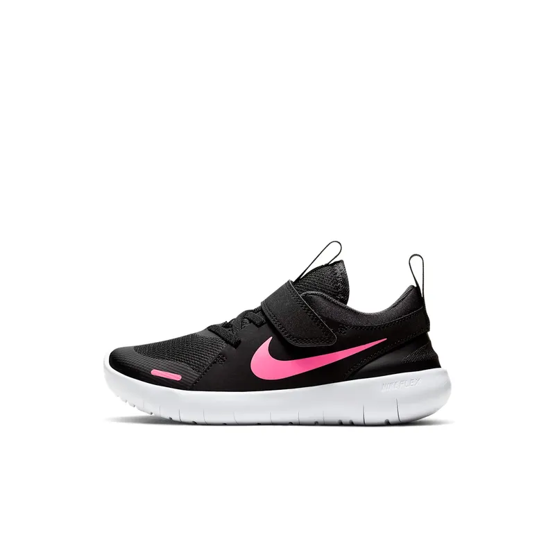 Nike Flex Contact 4 Black Pink Glow (PS) Black/White/Anthracite (CJ2072-002)