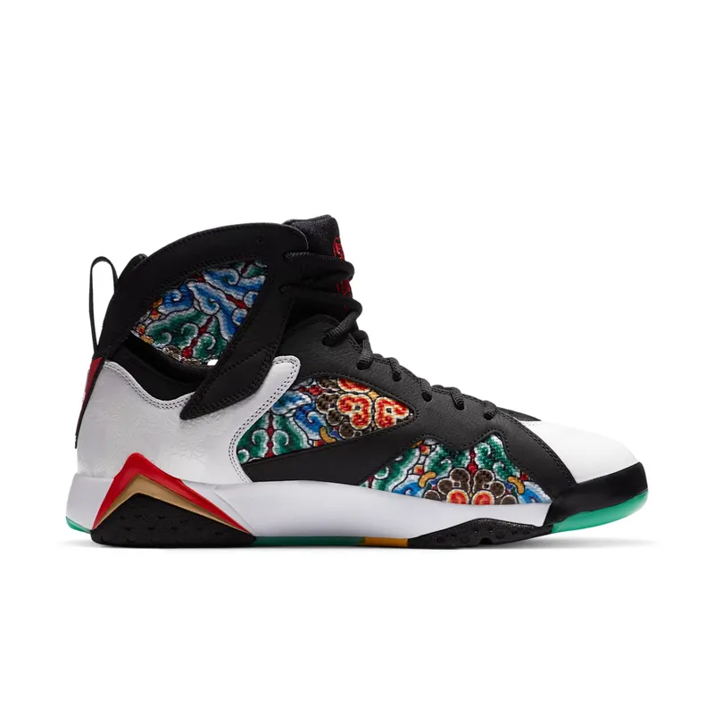Jordan 7 Retro Greater China White/Chile Red-Black-Metallic Gold (CW2805-160)