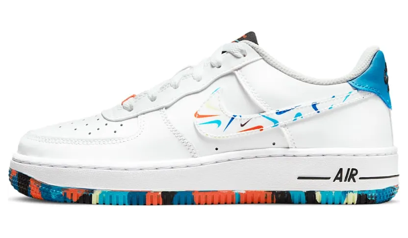 Nike Air Force 1 Low Multicolor Swooshes (GS) (DM7597-100)