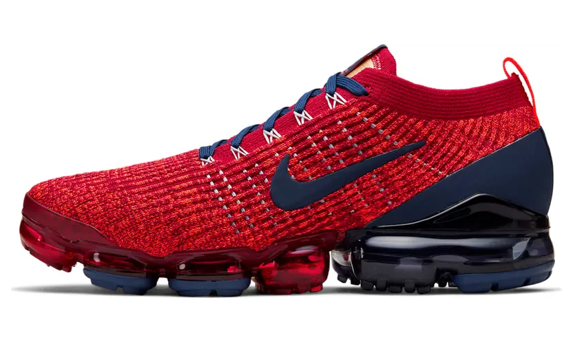Nike Air VaporMax Flyknit 3 Noble Red Blue Void