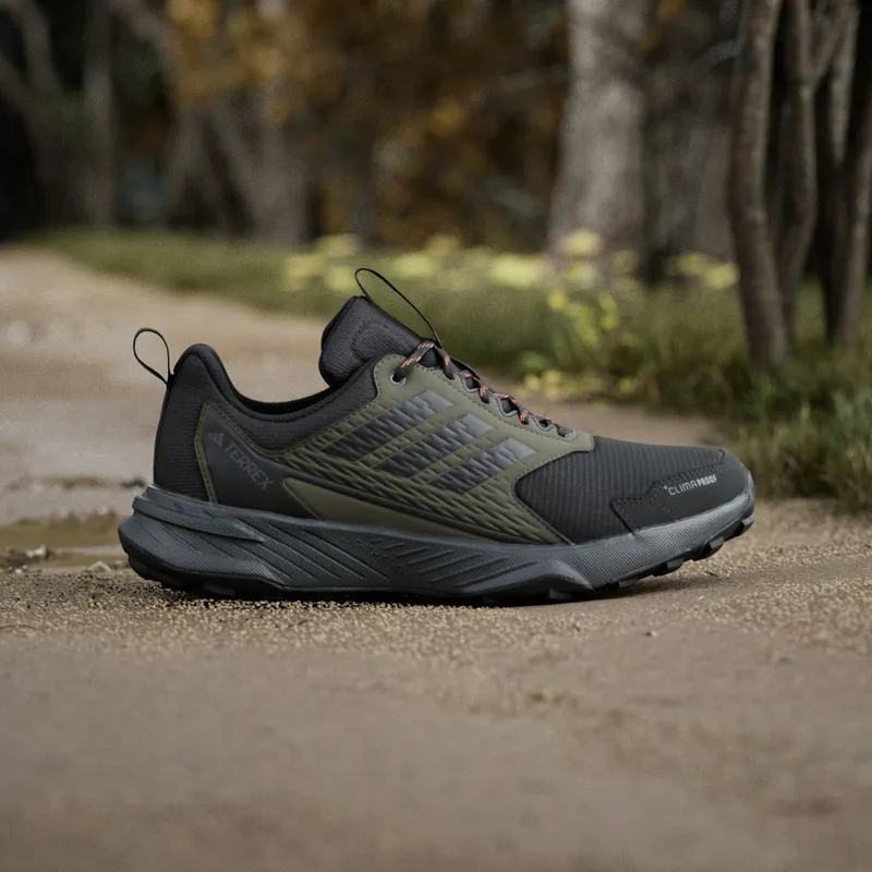 Adidas Terrex Tracefinder 2 CLIMAPROOF Trailrunningschoenen Olive Strata / Core Black / Semi Impact Orange (JR7768)