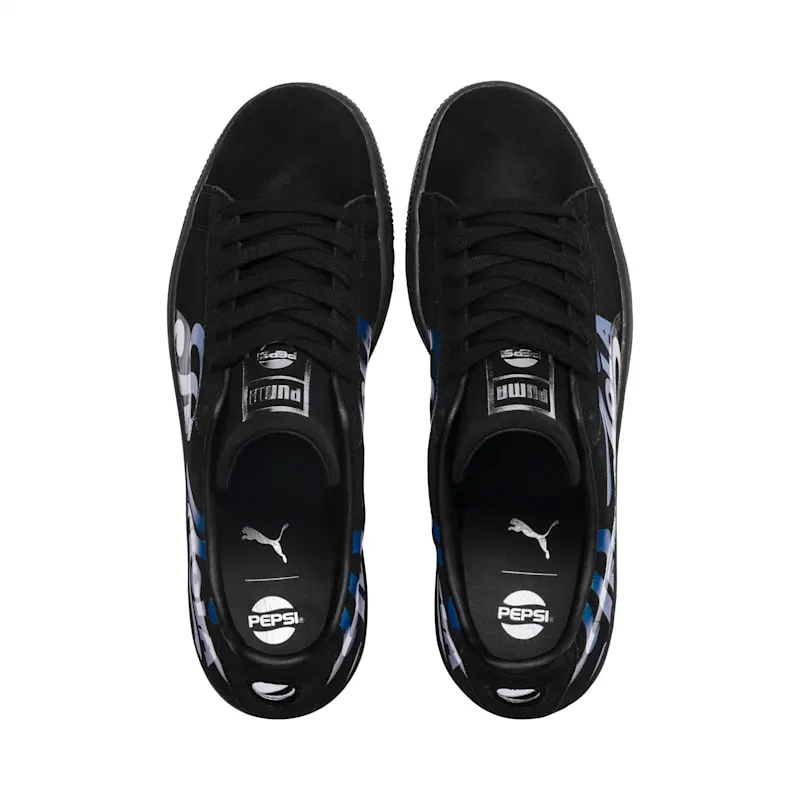 Puma Suede Pepsi Black Puma Black/Silver (366332-02)