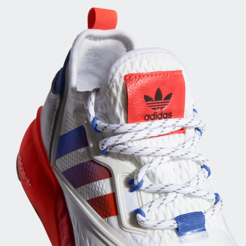 adidas ZX 2K Boost Cloud White / Solar Red / Blue (FX9519)