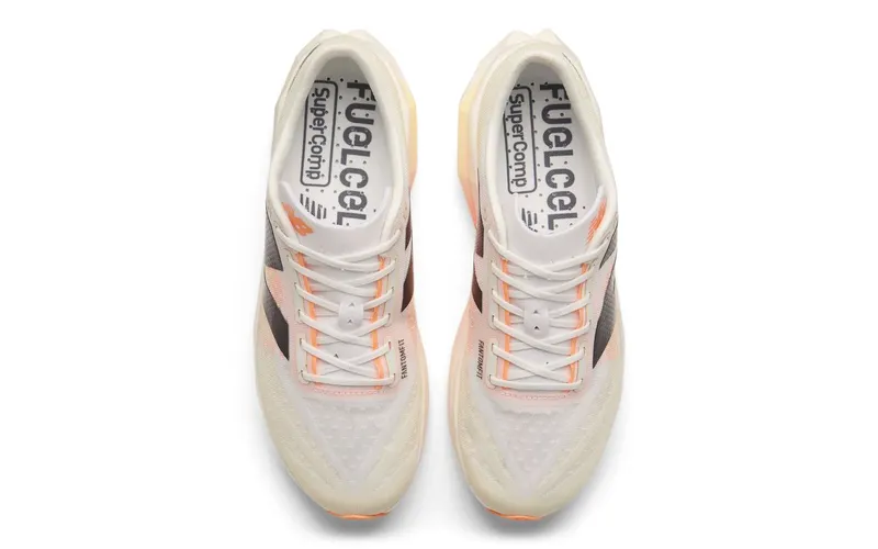 New Balance FuelCell SuperComp Elite v4 White Angora Hot Mango (MRCELCW4)