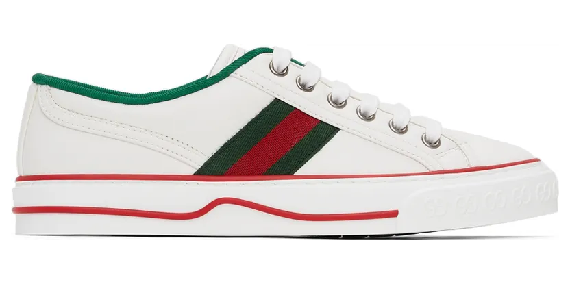Gucci White Tennis 1977 Sneakers (645979 17L10)