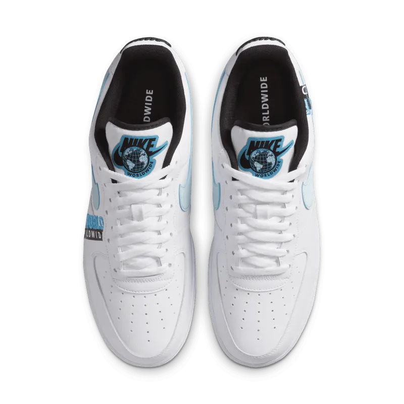 Nike Air Force 1 ’07 LV8 Blue Worldwide White/Blue Fury/Black (CK6924-100)