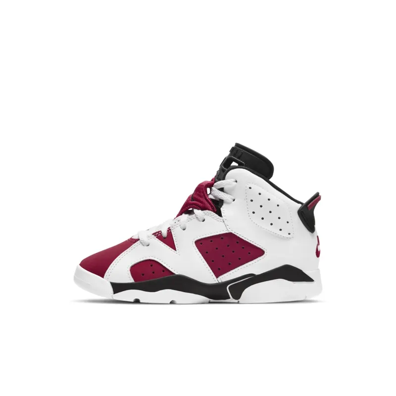 Jordan 6 Retro Carmine 2021 (PS) White/Black-Carmine (384666-106)