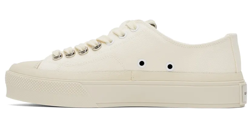 Givenchy Off-White Canvas City Sneakers (BE001NE144) (3)