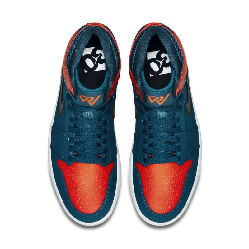 Jordan  1 Retro Russell Westbrook PE Dark Teal/Black-Infrared 23-White (332550-312)