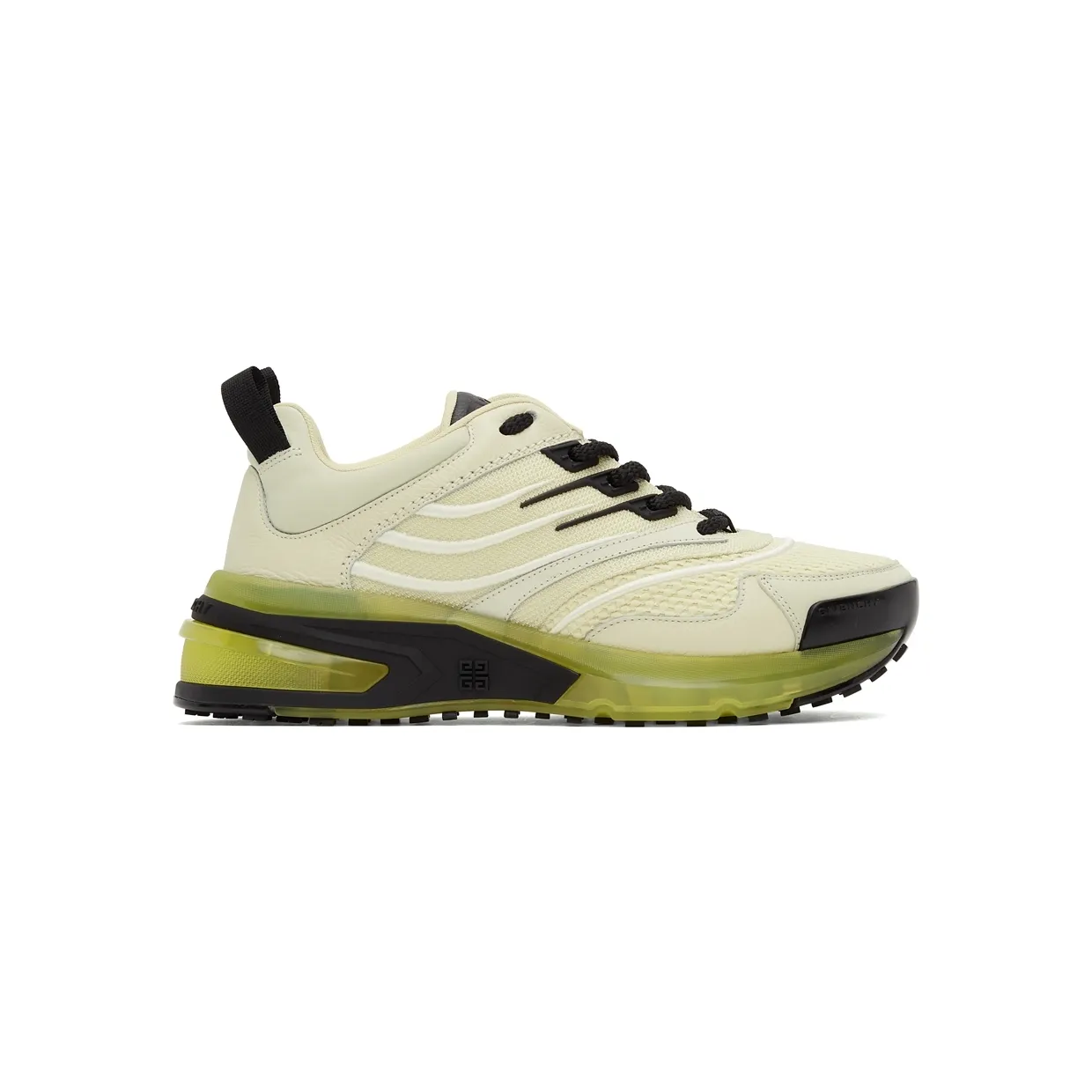 Givenchy Off-White & Green GIV 1 Sneakers (BE001ME10T)