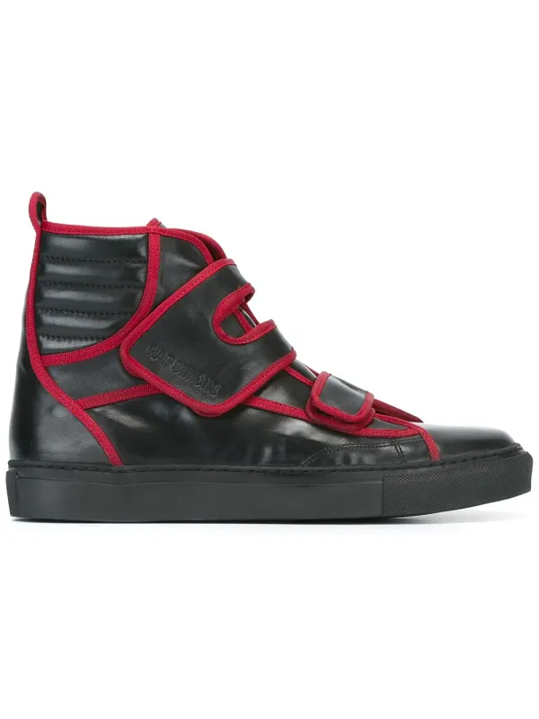 Raf Simons High-Top-Sneakers mit Kontrastpaspeln – Schwarz (1629104500109951)